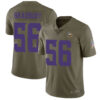 Vikings #56 Garrett Bradbury Olive Men’s Stitched Football Limited 2017 Salute To Service Jersey
