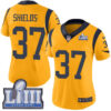 #37 Limited Sam Shields Gold Nike NFL Women’s Jersey Los Angeles Rams Rush Vapor Untouchable Super Bowl LIII Bound
