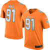 Men’s Miami Dolphins #91 Cameron Wake Nike Orange Color Rush Legend Jersey