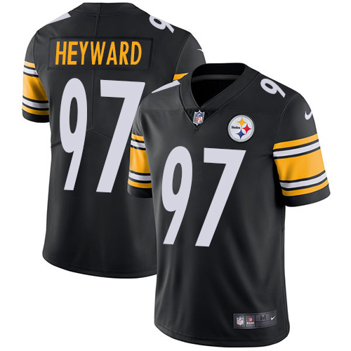 Nike Pittsburgh Steelers #97 Cameron Heyward Black Team Color Men’s Stitched NFL Vapor Untouchable Limited Jersey