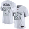 Raiders #27 Trayvon Mullen White Men’s Stitched Football Limited Rush Jersey