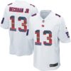 Nike Giants #13 Odell Beckham Jr White Men’s Stitched NFL Limited Strobe Jersey