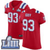 #93 Elite Lawrence Guy Red Nike NFL Alternate Men’s Jersey New England Patriots Vapor Untouchable Super Bowl LIII Bound