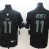 Nike Philadelphia Eagles #11 Carson Wentz Black Impact Limited Jersey