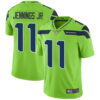 Seahawks #11 Gary Jennings Jr. Green Men’s Stitched Football Limited Rush Jersey