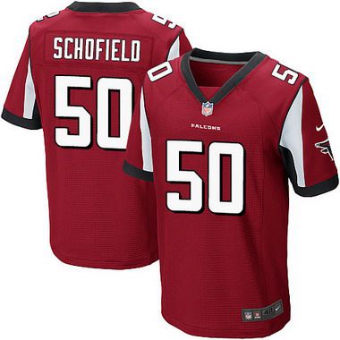 Men’s Atlanta Falcons #50 O’Brien Schofield Red Team Color NFL Nike Elite Jersey