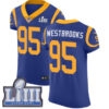 #95 Elite Ethan Westbrooks Royal Blue Nike NFL Alternate Men’s Jersey Los Angeles Rams Vapor Untouchable Super Bowl LIII Bound