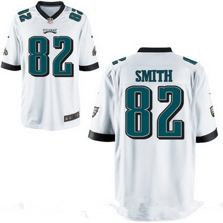 Men’s Philadelphia Eagles #82 Torrey Smith White Road Stitched NFL Nike Elite Jersey