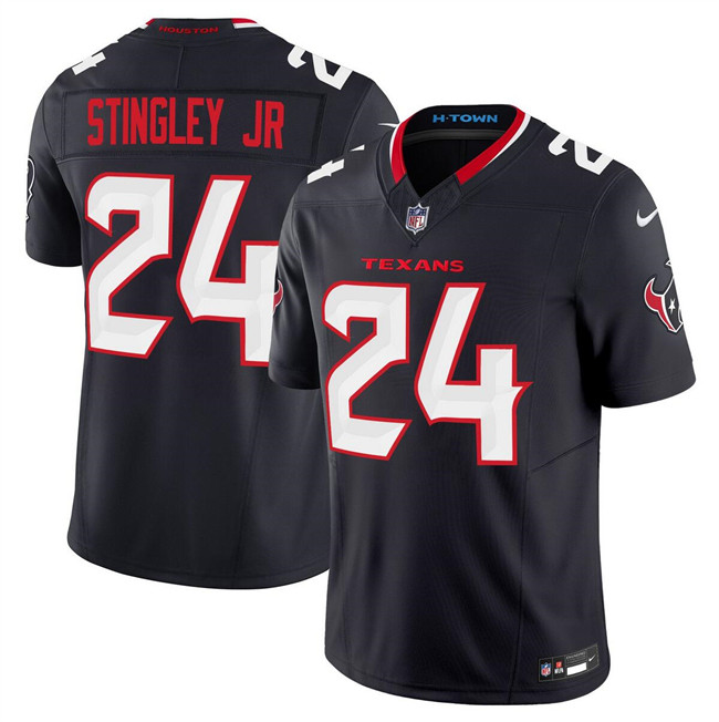 Men’s Houston Texans #24 Derek Stingley Jr. Navy 2024 Vapor F.U.S.E. Limited Football Stitched Jersey