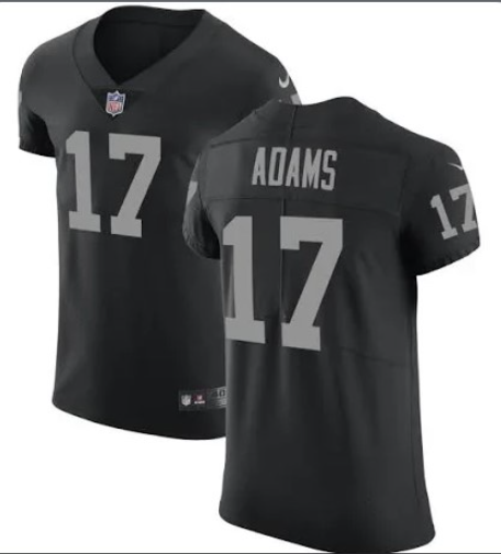 Nike Las Vegas Raiders #17 Davante Adams Black Team Color Men’s Stitched NFL Vapor Untouchable Elite Jersey