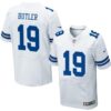 Nike Cowboys #19 Brice Butler White Men’s Stitched NFL Elite Jersey