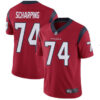 Texans #74 Max Scharping Red Alternate Men’s Stitched Football Vapor Untouchable Limited Jersey
