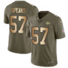 Nike Kansas City Chiefs #57 Breeland Speaks Olive Gold Men’s Stitched NFL Limited 2017 Salute To Service Jersey