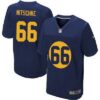 Men’s Green Bay Packers #66 Ray Nitschke Navy Blue Alternate NFL Nike Elite Jersey
