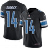 Men’s Detroit Lions #14 Jake Rudock Black 2016 Color Rush Stitched NFL Nike Limited Jersey