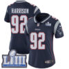 Women’s New England Patriots #92 James Harrison Navy Blue Nike NFL Home Vapor Untouchable Super Bowl LIII Bound Limited Jersey