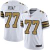 Nike Saints #77 Willie Roaf White Men’s Stitched NFL Limited Rush Jersey