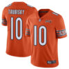 Chicago Bears #10 Mitchell Trubisky Orange Men’s Stitched Football Limited Rush 100th Season Jersey