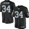 Nike Oakland Raiders #34 Bo Jackson Black Game Jersey