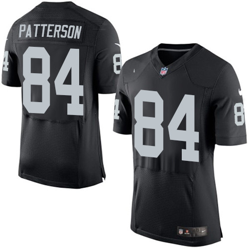 Nike Oakland Raiders #84 Cordarrelle Patterson Black Team Color Men’s Stitched NFL New Elite Jersey