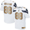 Nike Seahawks #88 Jimmy Graham White Men’s Stitched NFL Elite Gold Jersey