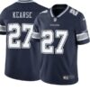 Men’s Dallas Cowboys #27 Jayron Kearse Navy Vapor Limited Stitched Jersey