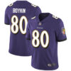 Ravens #80 Miles Boykin Purple Team Color Men’s Stitched Football Vapor Untouchable Limited Jersey