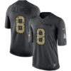 Nike Chicago Bears #8 Mike Glennon Black Men’s Stitched NFL Limited 2016 Salute to Service Jersey