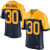 Nike Green Bay Packers #30 Jamaal Williams Navy Blue Alternate Men’s Stitched NFL New Elite Jersey