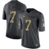 Men’s Denver Broncos #7 John Elway Black Anthracite 2016 Salute To Service Stitched NFL Nike Limited Jersey