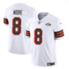 Men’s Cleveland Browns #8 Elijah Moore White 1946 Collection Vapor Limited Football Stitched Jersey
