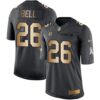 Nike Steelers #26 Le’Veon Bell Black Stitched NFL Limited Gold Salute to Service Jersey
