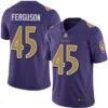 Ravens #45 Jaylon Ferguson Purple Men’s Stitched Football Limited Rush Jersey