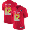 Nike New England Patriots #12 Tom Brady Red Men’s Stitched NFL Limited AFC 2019 Pro Bowl Jersey