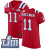 Men’s New England Patriots #11 Julian Edelman Red Nike NFL Alternate Vapor Untouchable Super Bowl LIII Bound Elite Jersey