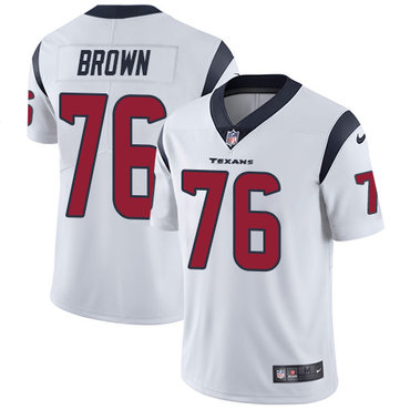 Nike Houston Texans #76 Duane Brown White Men’s Stitched NFL Vapor Untouchable Limited