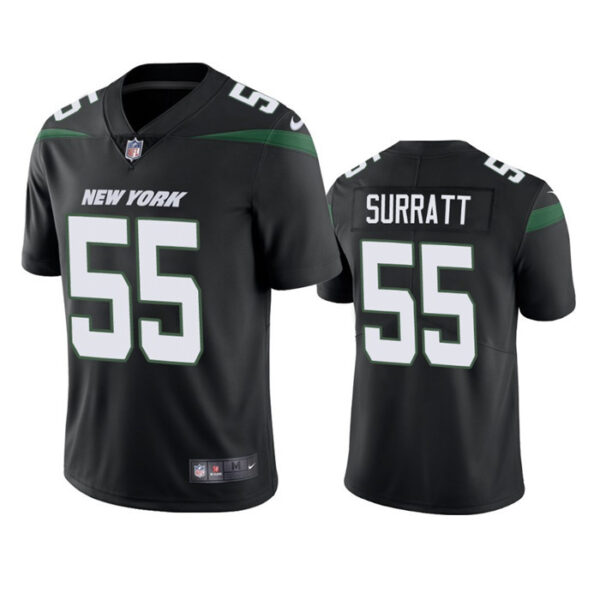 Men’s New York Jets #55 Chazz Surratt Black Vapor Untouchable Limited Stitched Jersey