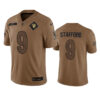 Men’s Los Angeles Rams #9 Matthew Stafford 2023 Brown Salute To Service Limited Football Stitched Jersey