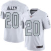 Men’s Oakland Raiders #20 Nate Allen White 2016 Color Rush Stitched NFL Nike Limited Jersey