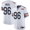 Bears #96 Akiem Hicks White Alternate Men’s Stitched Football Vapor Untouchable Limited 100th Season Jersey