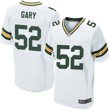 Packers #52 Rashan Gary White Men’s Stitched Football Elite Jersey