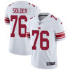 Nike New York Giants #76 Nate Solder White Men’s Stitched NFL Vapor Untouchable Limited Jersey
