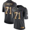Nike New Orleans Saints #71 Ryan Ramczyk Black Men’s Stitched NFL Limited Gold Salute To Service Jersey