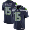 Men’s Seattle Seahawks #15 P.J. Walker Navy Vapor Limited Football Stitched Jersey
