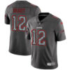 Nike New England Patriots #12 Tom Brady Gray Static Men’s NFL Vapor Untouchable Game Jersey