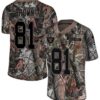 Nike Raiders #81 Tim Brown Camo Men’s Stitched NFL Limited Rush Realtree Jersey