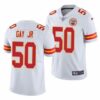 Men’s Kansas City Chiefs #50 Willie Gay Jr. White Vapor Untouchable Limited Stitched Football Jersey