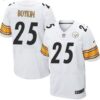 Men’s Pittsburgh Steelers #25 Brandon Boykin White Road NFL Nike Elite Jersey