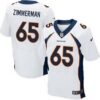 Men’s Denver Broncos #65 Gary Zimmerman White Retired Player NFL Nike Elite Jersey