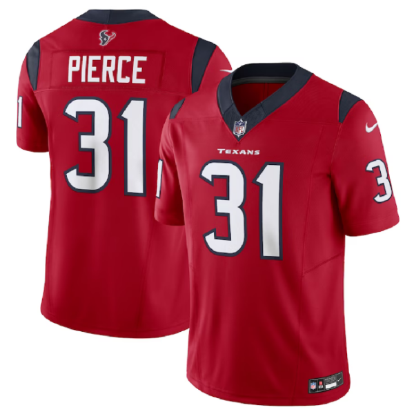 Men’s Houston Texans #31 Dameon Pierce Red 2023 F.U.S.E Vapor Untouchable Football Stitched Jersey